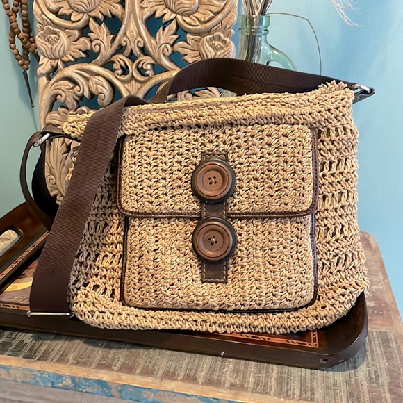Brighton Handbags - Brighton Raffia Crossbody